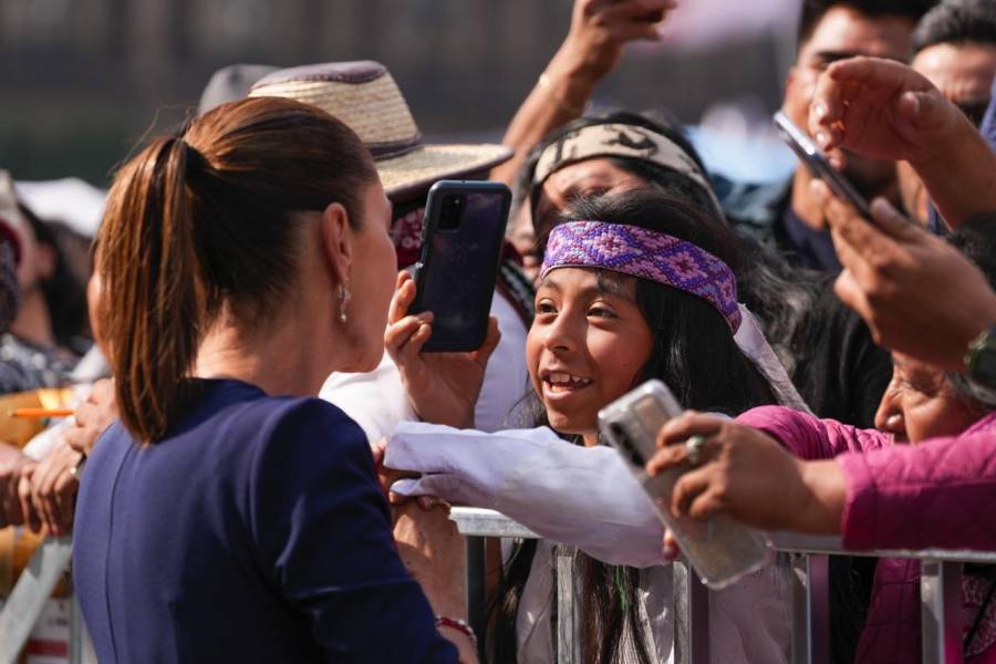 Presidenta asegura que los jóvenes están en su mayoría con la 4T
