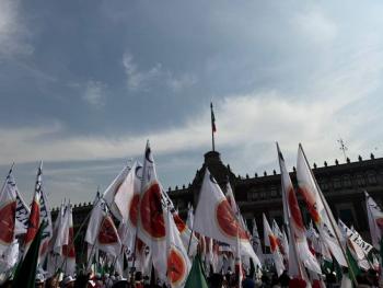 Apoya CATEM a la presidenta Sheinbaum durante concentraci&oacute;n en el Z&oacute;calo