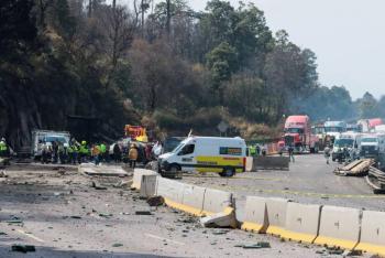 Tragedia en la autopista M&eacute;xico‑Puebla: un muerto y 33 heridos tras choque