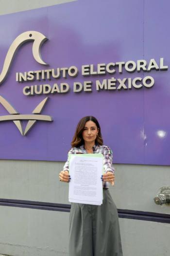 Laura Ballesteros denuncia ante IECM uso masivo de basura pl&aacute;stica en propaganda electoral