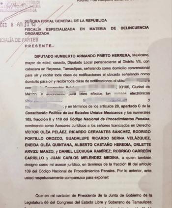 Diputados de Morena presentan nueva denuncia contra Francisco Garc&iacute;a Cabeza de Vaca