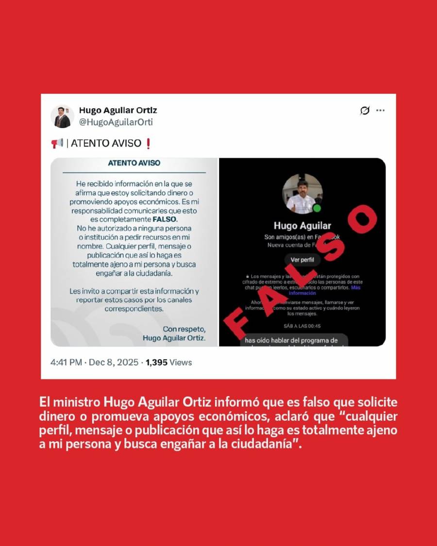 Suprema Corte alerta por perfiles falsos que suplantan a ministras y ministros