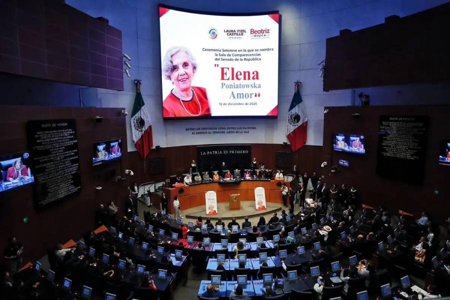 Senado de la República nombra Sala de Comparecencias en honor a Elena Poniatowska