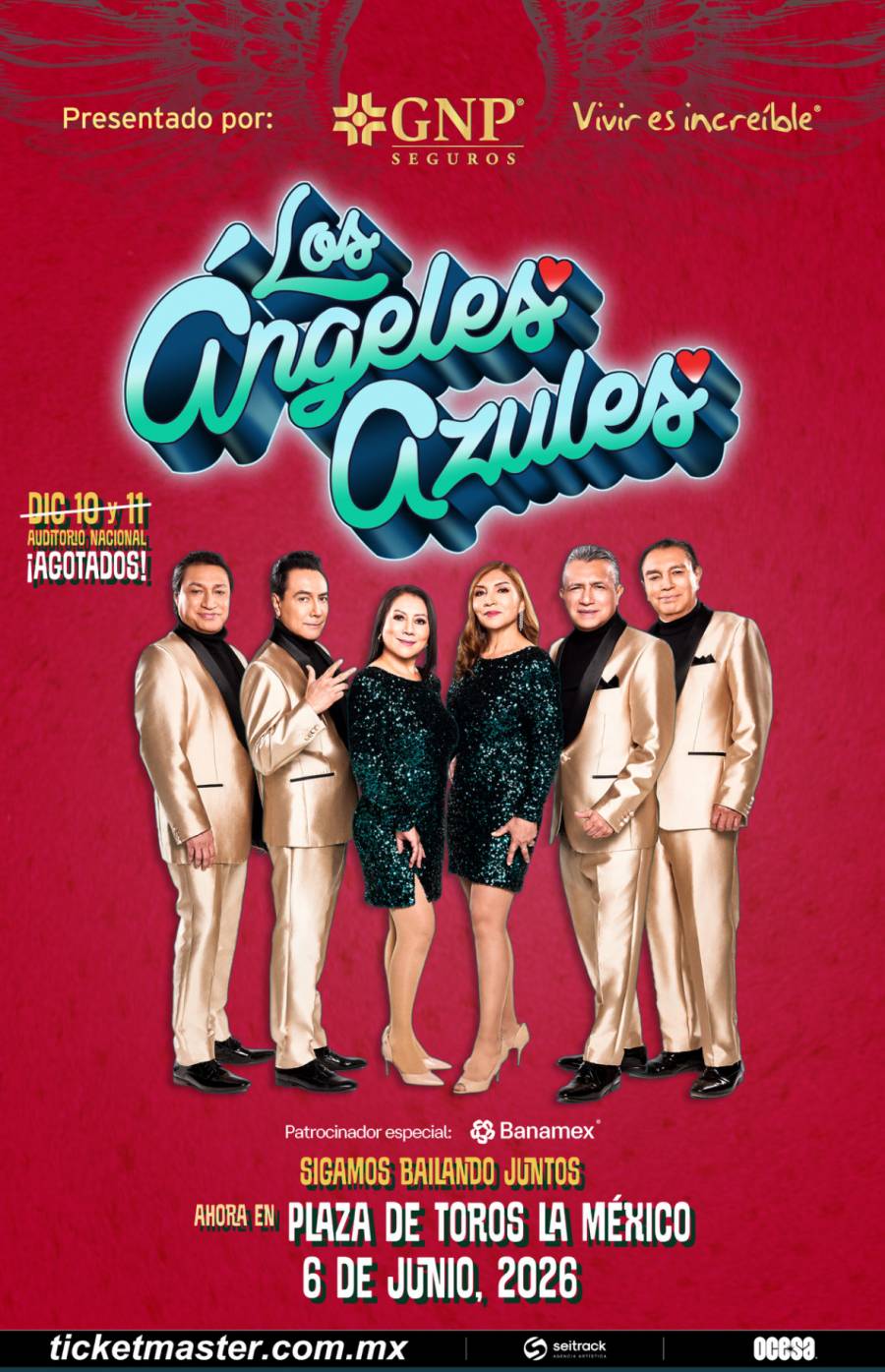 Los Ángel Azules darán concierto en la Monumental Plaza de Toros “La México”