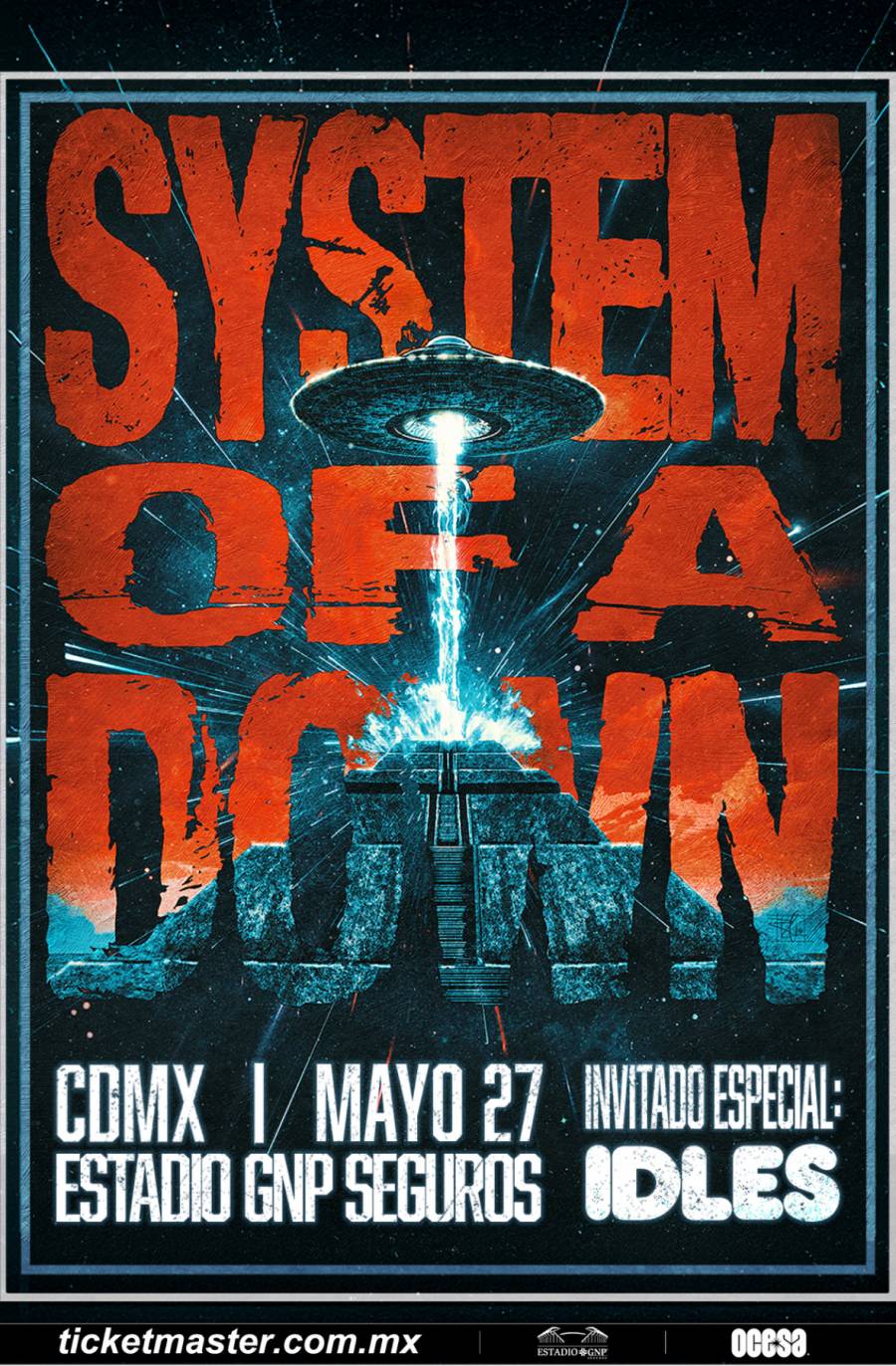 ¡SYSTEM OF A DOWN AGREGA SHOW MASIVO EN CIUDAD DE MÉXICO A SU GIRA 2026!