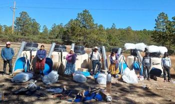 Gobierno distribuye 4 toneladas de ma&iacute;z y frijol a 200 familias rar&aacute;muri en Bocoyna
