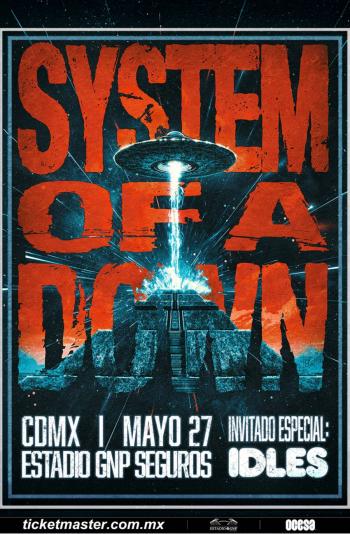 ¡SYSTEM OF A DOWN AGREGA SHOW MASIVO EN CIUDAD DE M&Eacute;XICO A SU GIRA 2026!