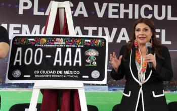 CDMX lanzar&aacute; placas vehiculares conmemorativas por el Mundial 2026