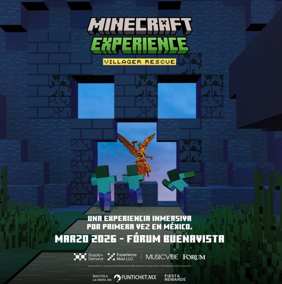 ¡LA PRIMERA EXPERIENCIA INMERSIVA DE MINECRAFT LLEGA A MÉXICO EN MARZO 2026!