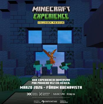 ¡LA PRIMERA EXPERIENCIA INMERSIVA DE MINECRAFT LLEGA A M&Eacute;XICO EN MARZO 2026!