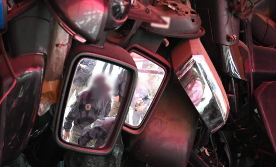 Operativo Cazador II asegura una tonelada y media de autopartes en tres alcaldías de la CDMX