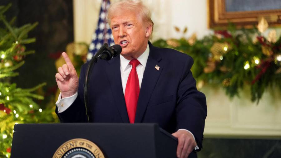 “Estoy corrigiendo el desastre de Biden y rescatando la econom&iacute;a de EU”, afirma Trump