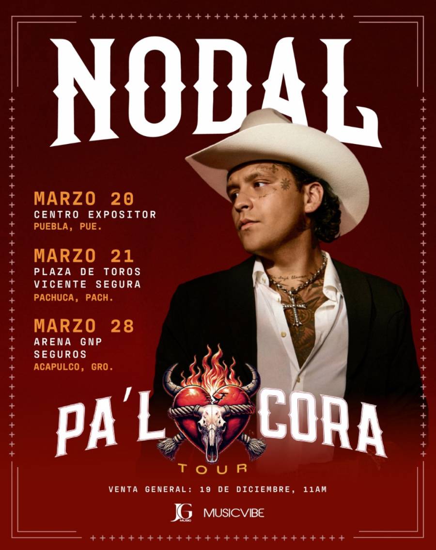 CHRISTIAN NODAL ANUNCIA EL INICIO DE SU TOUR “PA’L CORA”, QUE ARRANCARÁ EN MARZO DE 2026