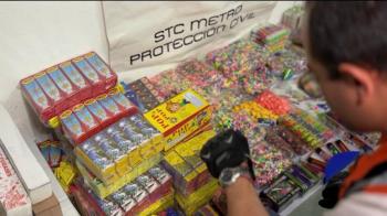 Decomisan m&aacute;s de 320 kilos de pirotecnia en operativo Cero Pirotecnia en el Metro