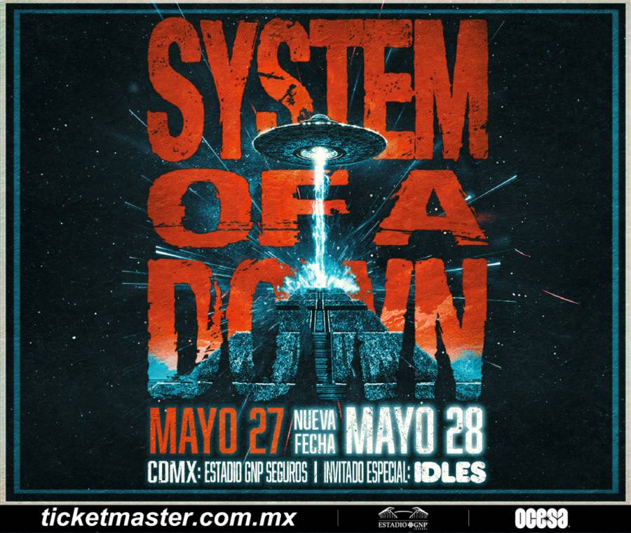¡SYSTEM OF A DOWN AGREGA A SU GIRA 2026 UN SEGUNDO SHOW MASIVO EN CIUDAD DE MÉXICO!