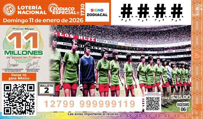Loter&iacute;a Nacional lanza &Aacute;lbum Retro conmemorativo de la historia mundialista en M&eacute;xico