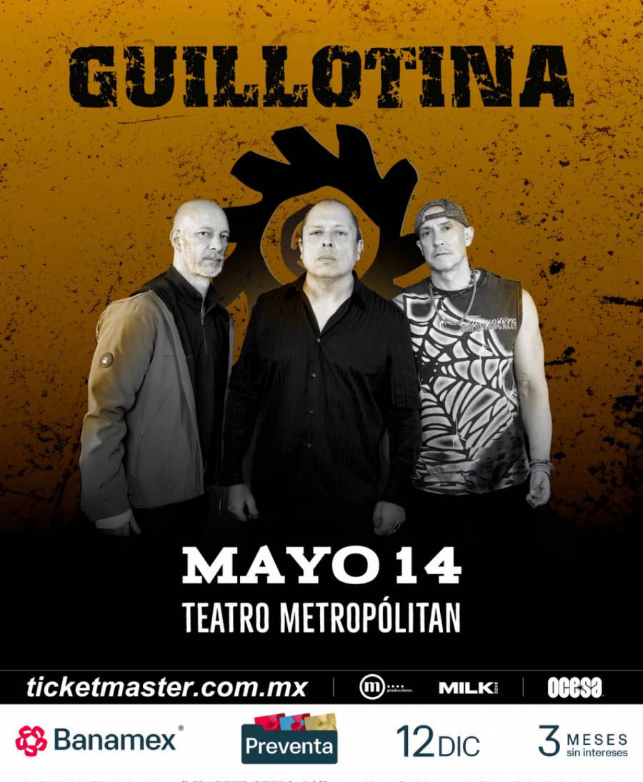 La autogesti&oacute;n y resistencia del rock mexicano de Guillotina llegar&aacute; al Teatro Metrop&oacute;litan