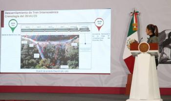 Autoridades federales presentan cronolog&iacute;a del accidente del Tren Interoce&aacute;nico