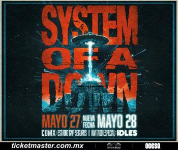 ¡SYSTEM OF A DOWN AGREGA A SU GIRA 2026 UN SEGUNDO SHOW MASIVO EN CIUDAD DE M&Eacute;XICO!