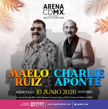 Maelo Ruiz y Charly Aponte unir&aacute;n generaciones de la salsa en la Arena CDMX