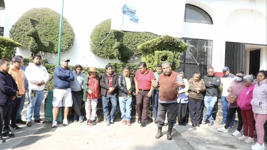 Representantes comunales de San Francisco Tecoxpa defienden Cableb&uacute;s en Milpa Alta