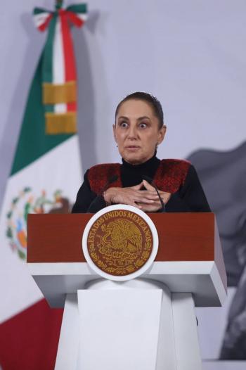 Sheinbaum pide aclarar imputaci&oacute;n de terrorismo contra periodista en Veracruz