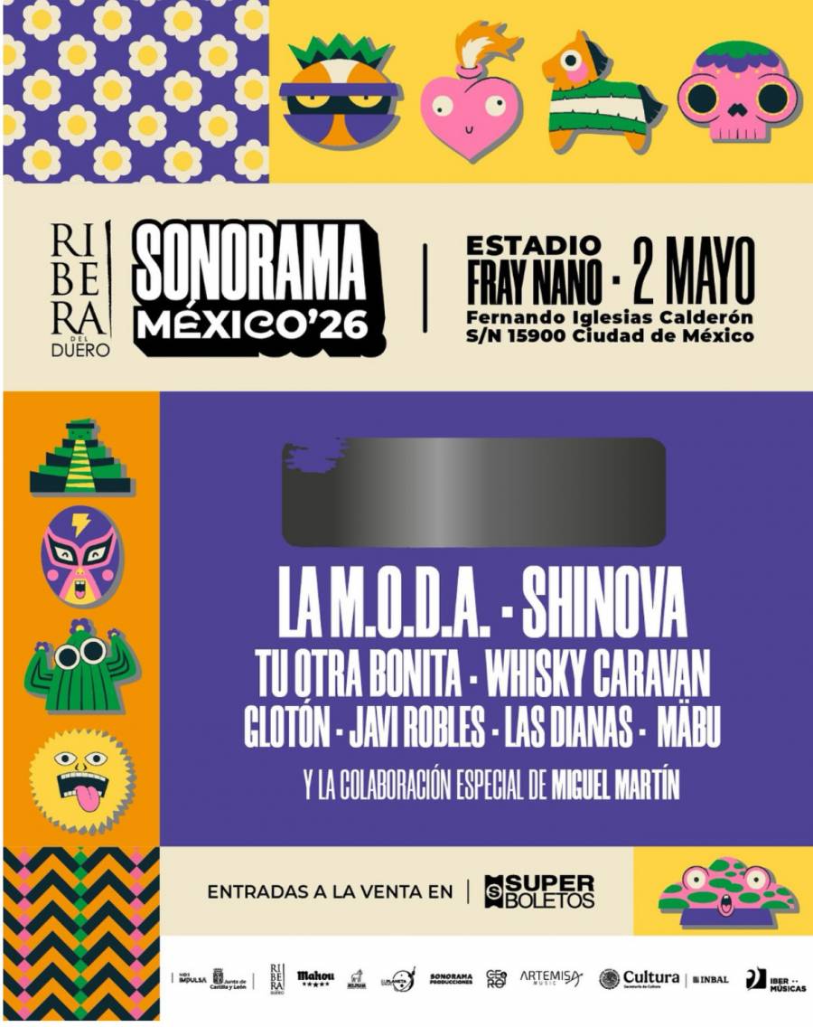 LA M.O.D.A., SHINOVA, TU OTRA BONITA, WHISKY CARAVAN, ENTRE OTRAS BANDAS, LOS PRIMEROS CONFIRMADOS DE SONORAMA
