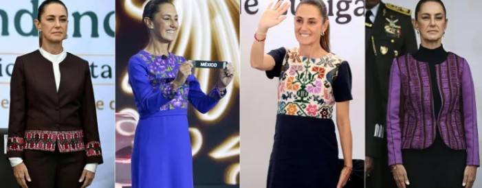 Claudia Sheinbaum y el poder del morado: moda con mensaje