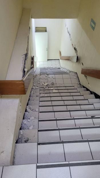 Afectaciones en Hospital La Raza tras sismo con epicentro en Guerrero
