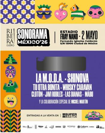 LA M.O.D.A., SHINOVA, TU OTRA BONITA, WHISKY CARAVAN, ENTRE OTRAS BANDAS, LOS PRIMEROS CONFIRMADOS DE SONORAMA