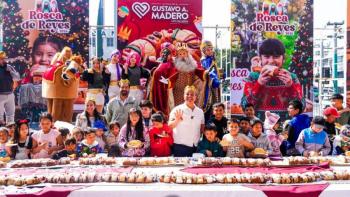 Janecarlo Lozano reparte Roscas de Reyes y fomenta la convivencia en la GAM