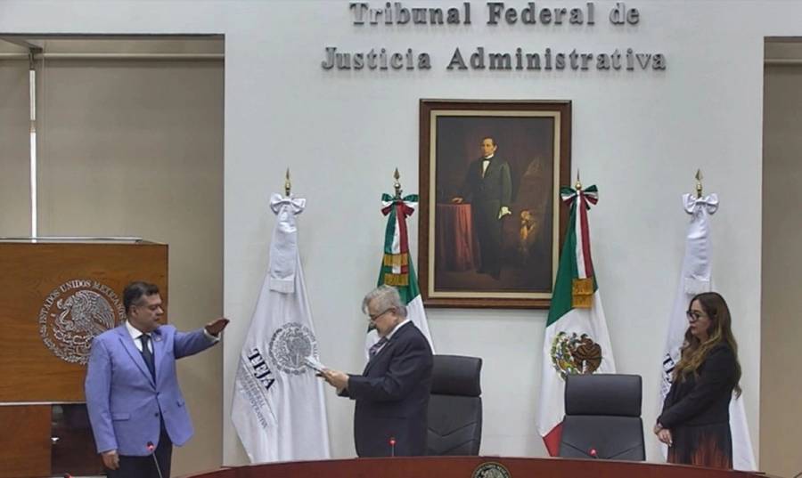 José Ramón Amieva asume presidencia del TFJA con compromiso de fortalecer justicia administrativa