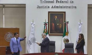 Jos&eacute; Ram&oacute;n Amieva asume presidencia del TFJA con compromiso de fortalecer justicia administrativa