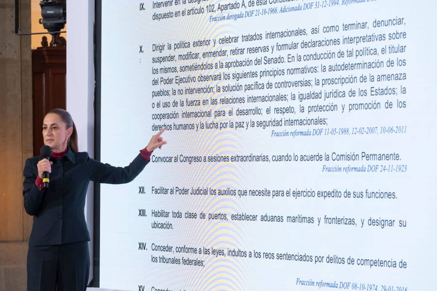 Pol&iacute;tica exterior de M&eacute;xico es un orgullo: Presidenta