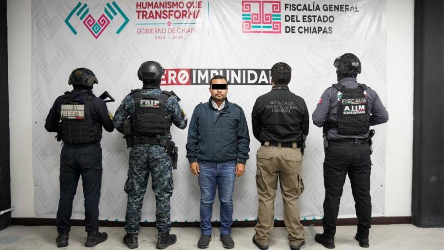 Detienen a autoridades municipales de Chiapas por presunta relaci&oacute;n con el crimen organizado