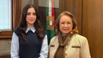 F&aacute;tima Bosch, Miss Universo 2025, se re&uacute;ne con ministra Yasm&iacute;n Esquivel para dialogar sobre derechos de mujeres y ni&ntilde;as