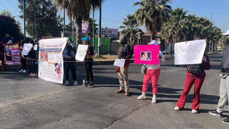 Protestan en Tláhuac por desaparición de Mitzy Nahomi Hernández Barrera