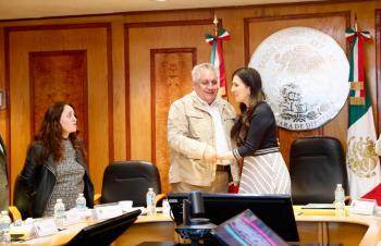 L&oacute;pez Rabad&aacute;n dialoga con Somos M&eacute;xico sobre la Reforma Electoral; Acosta Naranjo dice que se debe defender al INE