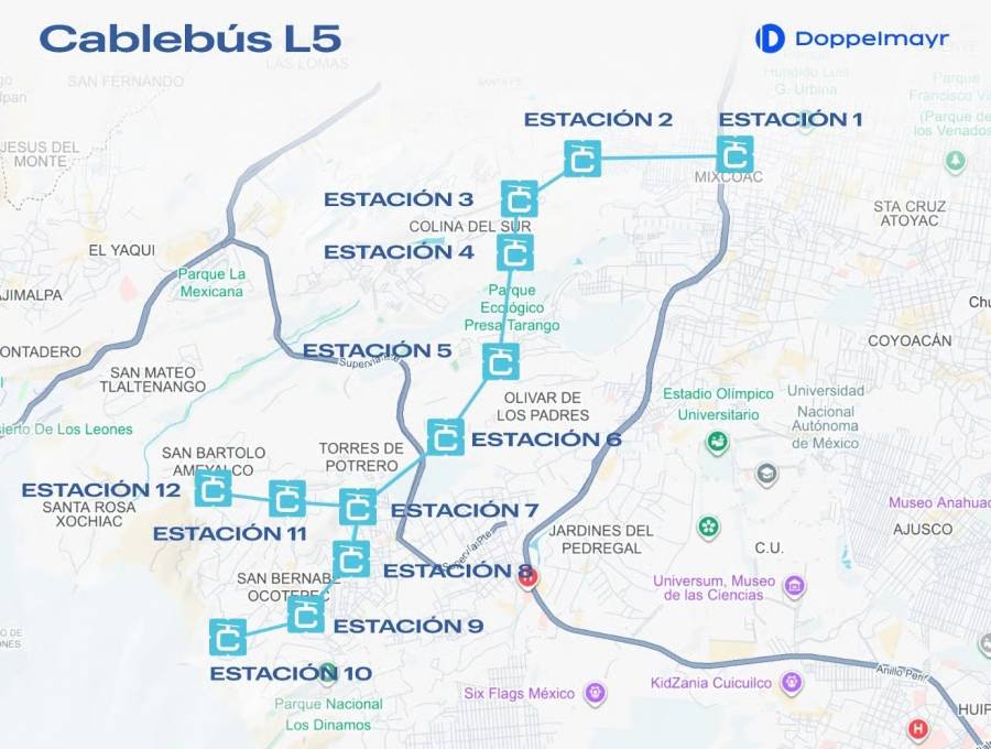 L&iacute;nea 5 del Cableb&uacute;s ser&aacute; la m&aacute;s larga del mundo y conectar&aacute; con el Metro de CDMX