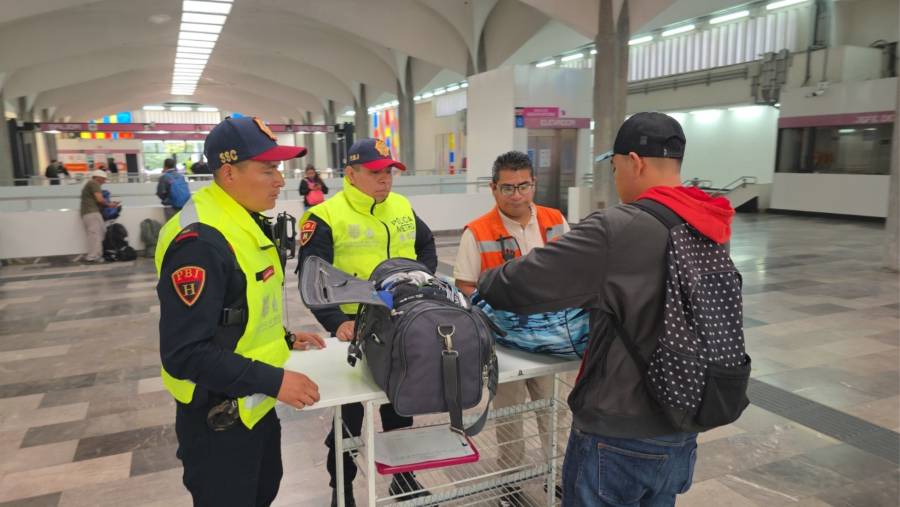 Finaliza operativo contra pirotecnia en el Metro durante temporada decembrina
