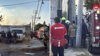 Incendio en Ecatepec provoca evacuaci&oacute;n masiva y moviliza cuerpos de emergencia