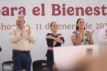 Sheinbaum afirma que el Plan Michoac&aacute;n por la Paz y la Justicia dar&aacute; resultados y cercan&iacute;a con la poblaci&oacute;n