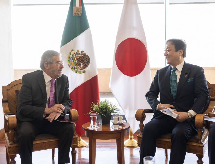 Canciller De la Fuente y ministro japonés Iwao Horii acuerdan fortalecer la relación bilateral
