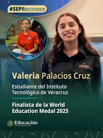 Sheinbaum felicita a Valeria Palacios por medalla mundial de educaci&oacute;n