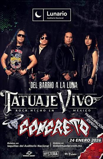 TATUAJE VIVO LLEGA AL LUNARIO CON “DEL BARRIO A LA LUNA”, UN NUEVO CAP&Iacute;TULO PARA EL ROCK MEXICANO