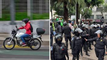 Polic&iacute;as de CDMX golpean a motociclista en Tlalpan; video desata indignaci&oacute;n