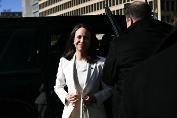 Trump recibe de forma privada a la l&iacute;der opositora venezolana Machado