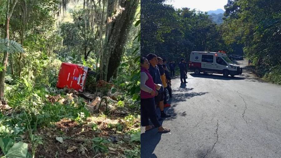 Autobús cae a barranco en Veracruz y deja 20 heridos en Naranjal