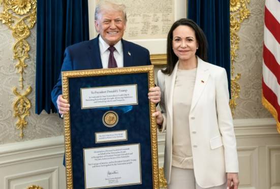 Indignación en Noruega tras la entrega del Nobel de la Paz de Machado a Donald Trump