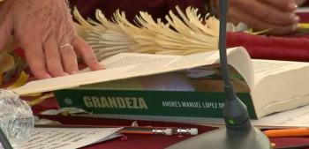 Presidenta Claudia llama a reconocer la grandeza de los pueblos ind&iacute;genas y cita a AMLO